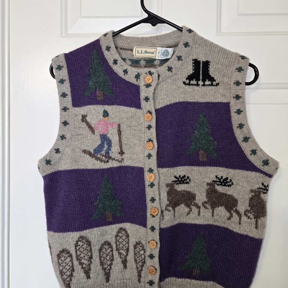 L.L. Bean_Vintage 90's Wool Vest_Medium